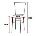 Ver imagem 7 de Kit 6 Cadeiras Pretas para Cozinha Hawai Cappuccino - Vermelho