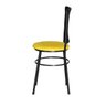 Kit 4 Cadeiras Pretas para Cozinha Hawai Preto - Amarelo - 4
