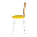 Ver imagem 4 de Kit 4 Cadeiras Brancas para Cozinha Hawai Palha - Amarelo