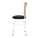 Ver imagem 4 de Kit 4 Cadeiras Brancas para Cozinha Hawai Palha - Preto