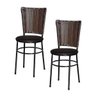Kit 2 Cadeiras Preta para Cozinha Hawai Cappuccino - Marrom - 1