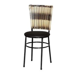 Kit 4 Cadeiras Pretas para Cozinha Hawai Cappuccino Premium - Marrom - 2