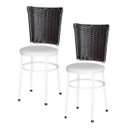 Ver imagem 1 de Kit 2 Cadeiras Branca para Cozinha Hawai Café - Branco