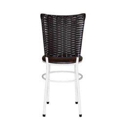 Kit 2 Cadeiras Branca para Cozinha Hawai Café - Marrom - 5