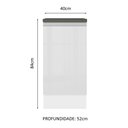 Ver imagem 3 de Balcão Armário de Cozinha 100% Mdf 40 cm 1 Porta Porta Branco Brilho Acordes Madesa