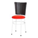 Ver imagem 2 de Kit 4 Cadeiras Branca para Cozinha Hawai Café - Vermelho