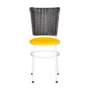 Ver imagem 3 de Kit 6 Cadeiras Branca para Cozinha Hawai Café - Amarelo
