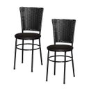 Ver imagem 1 de Kit 2 Cadeiras Preta para Cozinha Hawai Preta - Marrom
