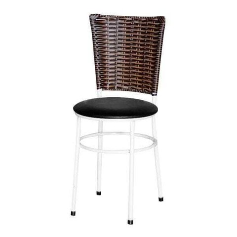 Cadeira Branca para Cozinha Hawai Cappuccino - Preto