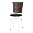 Ver imagem 1 de Cadeira Branca para Cozinha Hawai Cappuccino - Preto