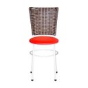Ver imagem 2 de Cadeira Branca para Cozinha Hawai Cappuccino - Vermelho