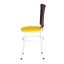 Ver imagem 4 de Kit 2 Cadeiras Brancas para Cozinha Hawai Cappuccino - Amarelo