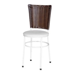 Kit 2 Cadeiras Brancas para Cozinha Hawai Cappuccino - Branco - 2
