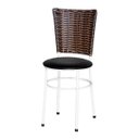Ver imagem 2 de Kit 2 Cadeiras Brancas para Cozinha Hawai Cappuccino - Preto