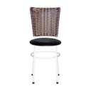 Ver imagem 3 de Kit 2 Cadeiras Brancas para Cozinha Hawai Cappuccino - Preto