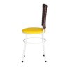 Kit 4 Cadeiras Brancas para Cozinha Hawai Cappuccino - Amarelo - 4