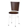 Kit 4 Cadeiras Brancas para Cozinha Hawai Cappuccino - Marrom - 2