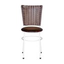 Ver imagem 3 de Kit 4 Cadeiras Brancas para Cozinha Hawai Cappuccino - Marrom