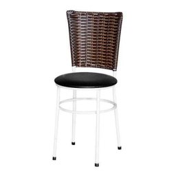 Kit 4 Cadeiras Brancas para Cozinha Hawai Cappuccino - Preto - 2
