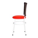 Ver imagem 4 de Kit 6 Cadeiras Brancas para Cozinha Hawai Cappuccino - Vermelho