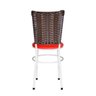 Kit 6 Cadeiras Brancas para Cozinha Hawai Cappuccino - Vermelho - 5