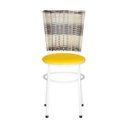 Ver imagem 2 de Cadeira Branca para Cozinha Hawai Cappuccino Premium - Amarelo