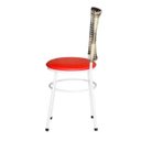 Ver imagem 3 de Cadeira Branca para Cozinha Hawai Cappuccino Premium - Vermelho