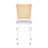 Cadeira Branca para Cozinha Hawai Palha - Branco - 2