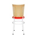 Ver imagem 4 de Cadeira Branca para Cozinha Hawai Palha - Vermelho