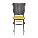 Ver imagem 2 de Cadeira Preta para Cozinha Hawai Café - Amarelo