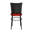 Ver imagem 4 de Cadeira Preta para Cozinha Hawai Café - Vermelho
