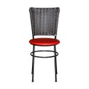 Ver imagem 2 de Cadeira Preta para Cozinha Hawai Café - Vermelho
