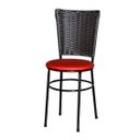 Ver imagem 1 de Cadeira Preta para Cozinha Hawai Café - Vermelho