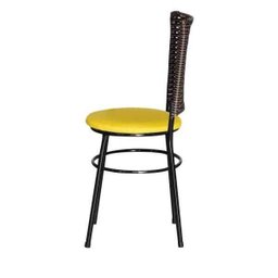 Cadeira Preta para Cozinha Hawai Cappuccino - Amarelo - 3