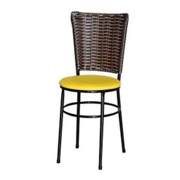 Cadeira Preta para Cozinha Hawai Cappuccino - Amarelo - 1