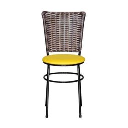 Cadeira Preta para Cozinha Hawai Cappuccino - Amarelo - 2
