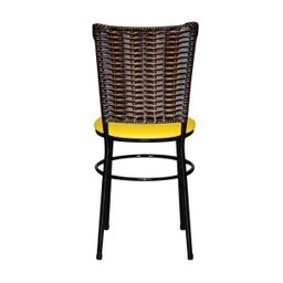 Cadeira Preta para Cozinha Hawai Cappuccino - Amarelo - 4