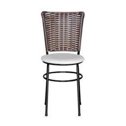 Cadeira Preta para Cozinha Hawai Cappuccino - Branco - 2