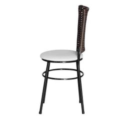 Cadeira Preta para Cozinha Hawai Cappuccino - Branco - 3