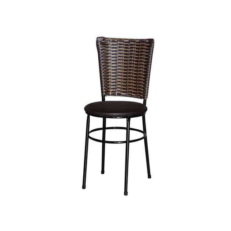Cadeira Preta para Cozinha Hawai Cappuccino - Marrom