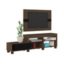 Ver imagem 4 de Rack Com Painel Para Tv 42 Polegadas Ever Artely Amêndoa Com Preto