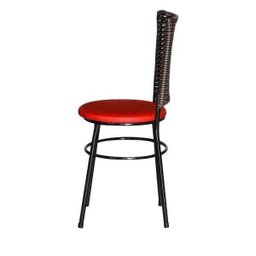 Cadeira Preta para Cozinha Hawai Cappuccino - Vermelho - 3
