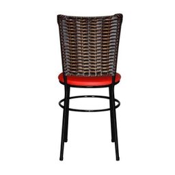 Cadeira Preta para Cozinha Hawai Cappuccino - Vermelho - 4