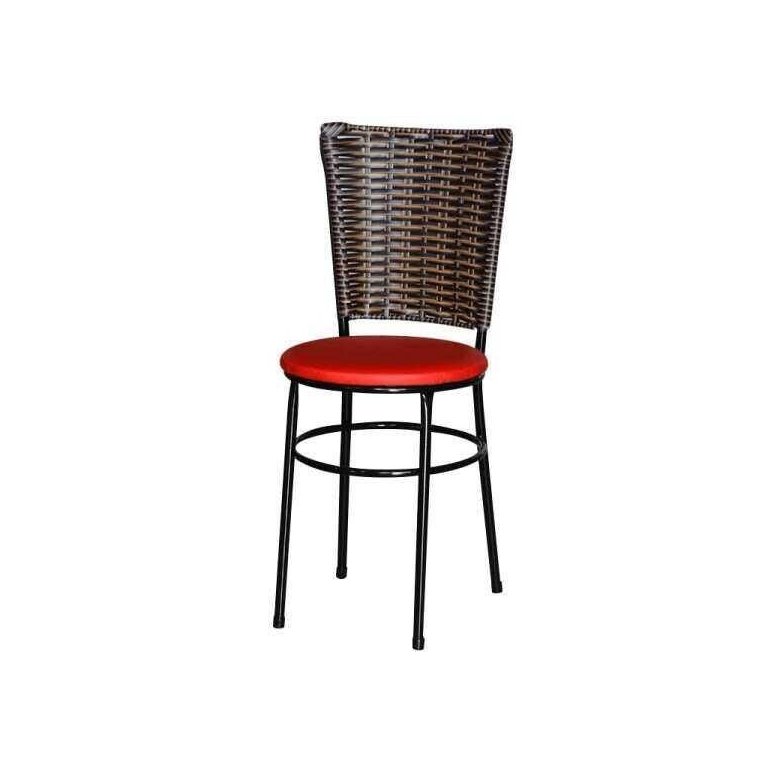 Cadeira Preta para Cozinha Hawai Cappuccino - Vermelho