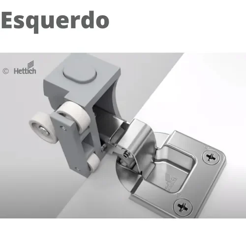 Rodizio Superior Para Kit Wing Line 26 Hettich Lado Esquerdo - 8