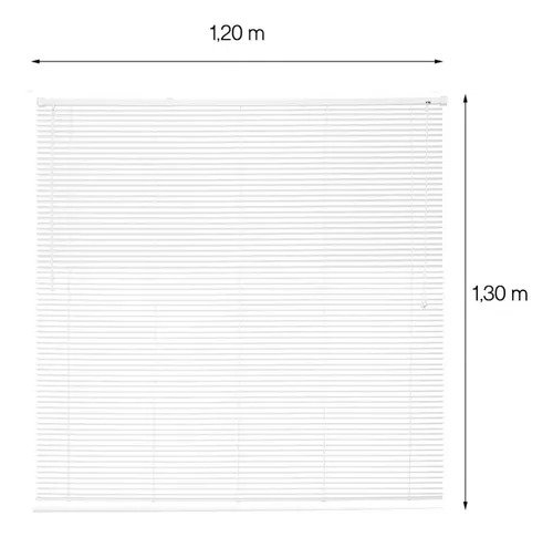 Persiana Horizontal Off Evolux Pvc 25mm 120x130m Branca - 6