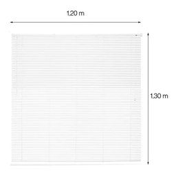 Persiana Horizontal Off Evolux Pvc 25mm 120x130m Branca - 6