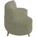 Ver imagem 2 de Sofá Chaise Living 2 Lugares 135cm Sala de Estar Istambul K01 Bouclê Verde - Lyam Decor