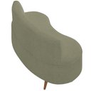 Ver imagem 4 de Sofá Chaise Living 2 Lugares 135cm Sala de Estar Istambul K01 Bouclê Verde - Lyam Decor