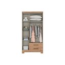 Ver imagem 3 de Guarda Roupa 3 Portas (2 C/ Espelho) e 2 Gavetas C/ Pés Açaí Da133 Branco - Henn